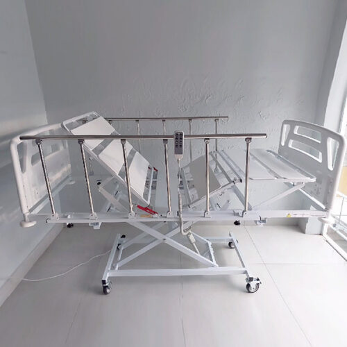 Cama hospitalar eletrônica 3 movimentos com elevador no leito